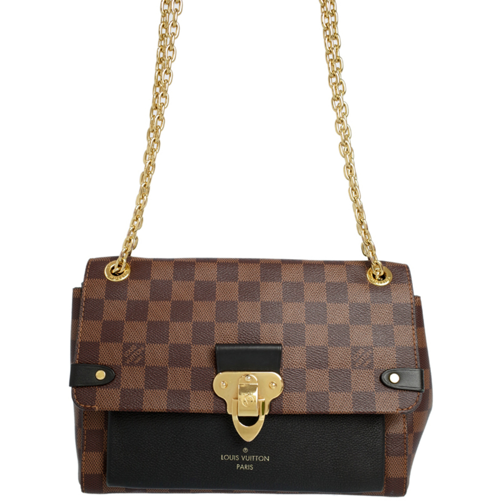 Louis Vuitton Damier Vavin PM Shoulder Bag Noir Black